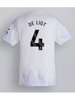 Moški Nogometna dresi replika Manchester United Matthijs de Ligt #4 Gostujoči 2025-26 Kratek rokav